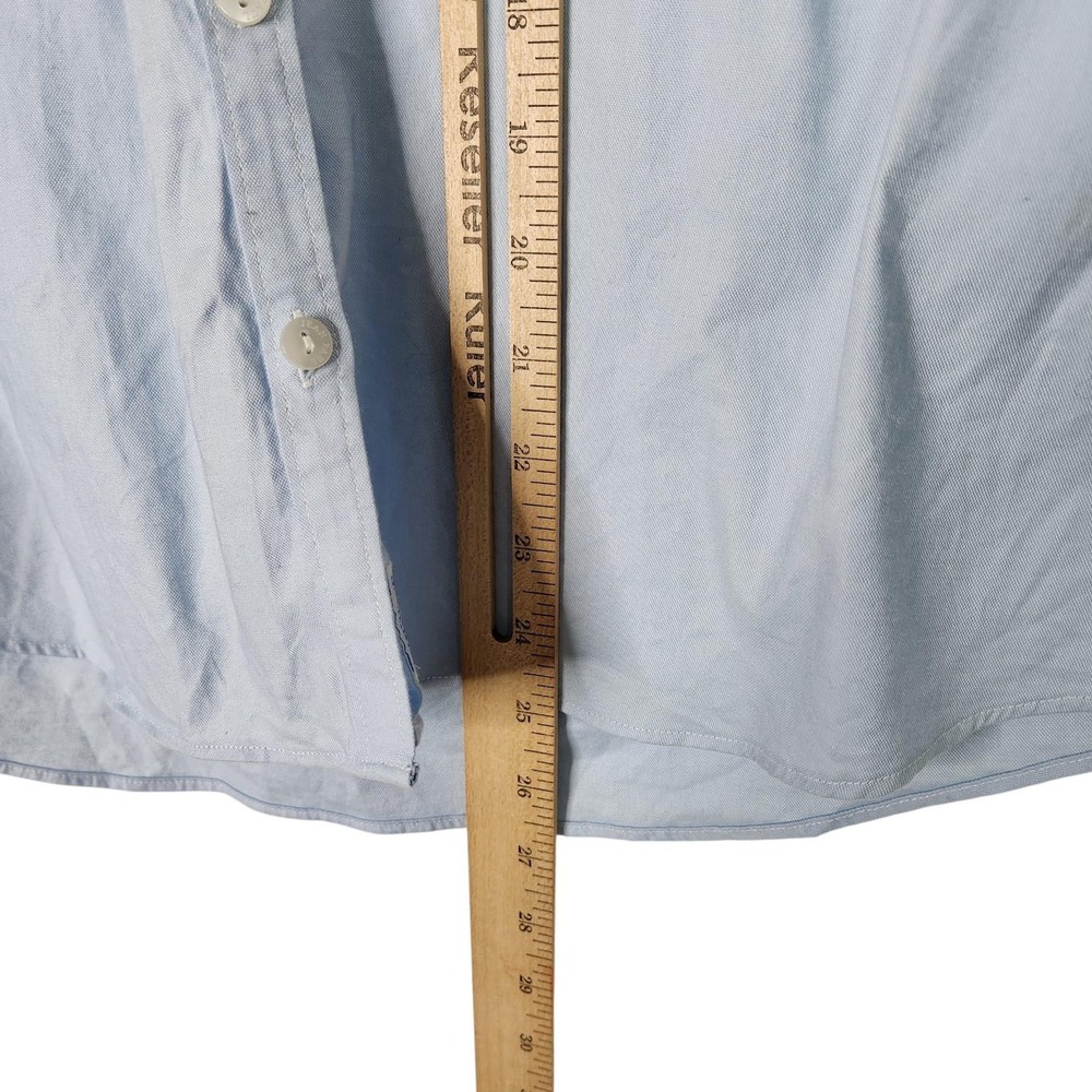 JEAN PAUL Shirt Womens Medium Blue Hannah Stretch Button Up Top Long Sleeve - Picture 9 of 11
